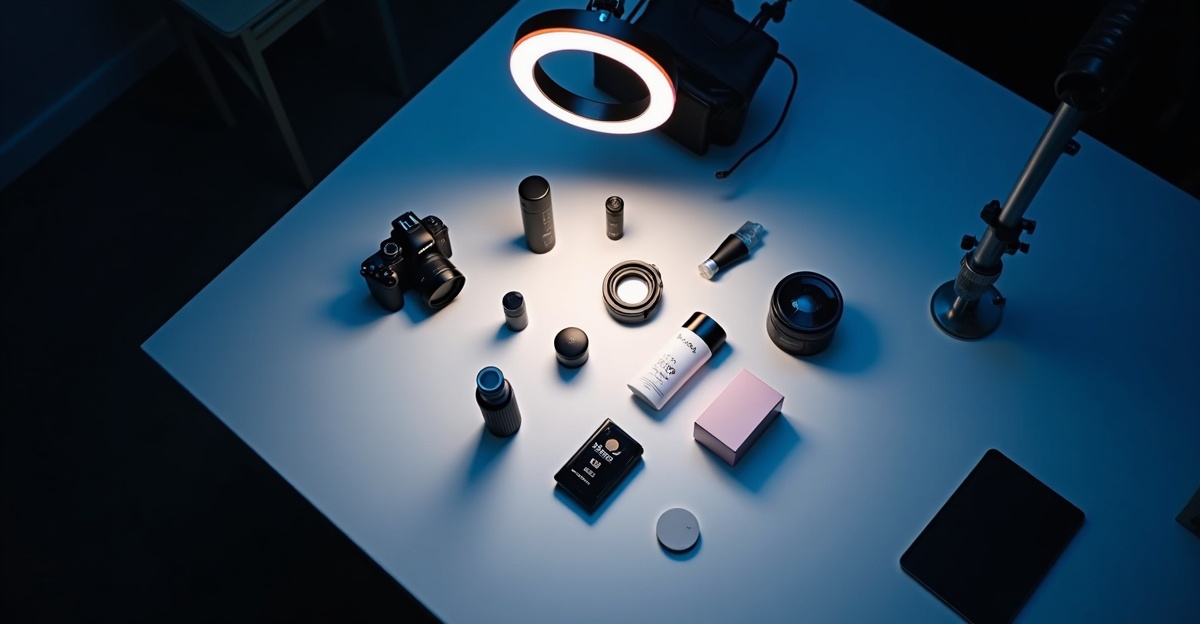 Tutorial design about product photography for video ads